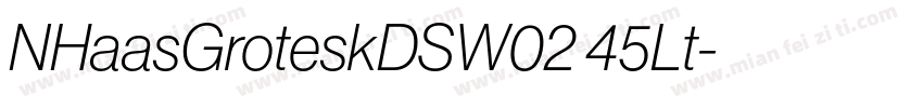 NHaasGroteskDSW02 45Lt字体转换